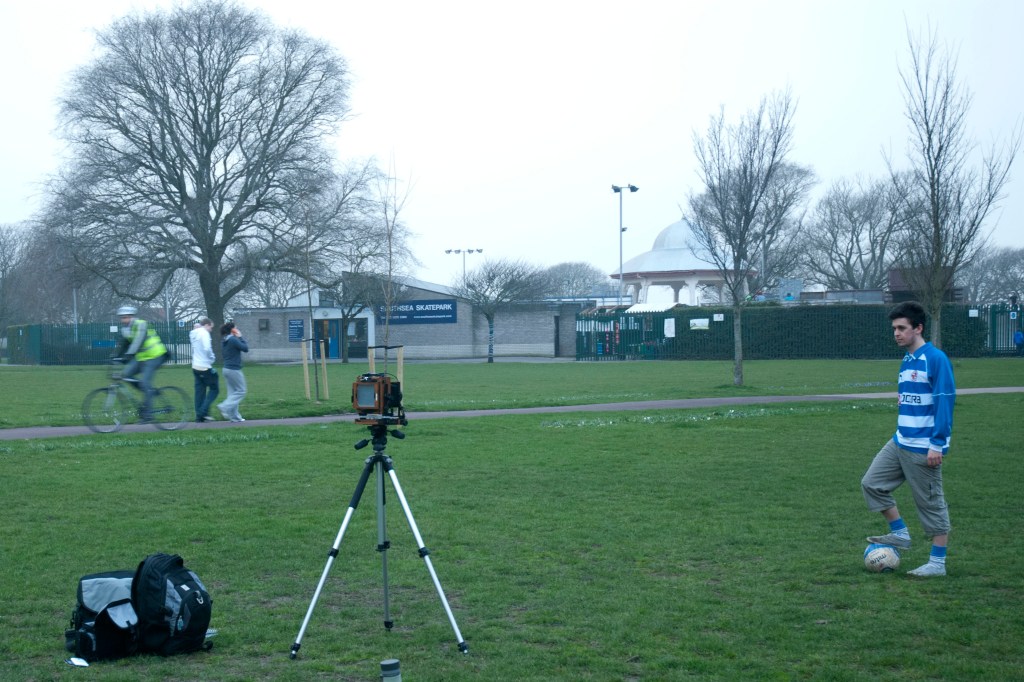 Robin Hinton Set Up Photo in Southsea Common
