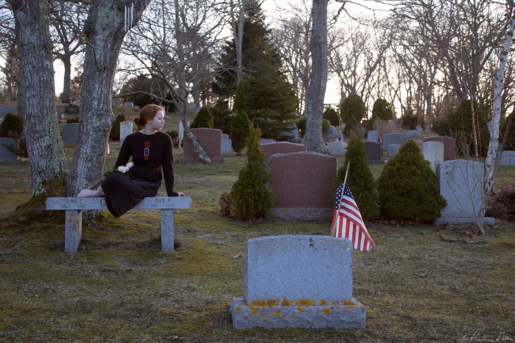 Photograph mary at graveyard