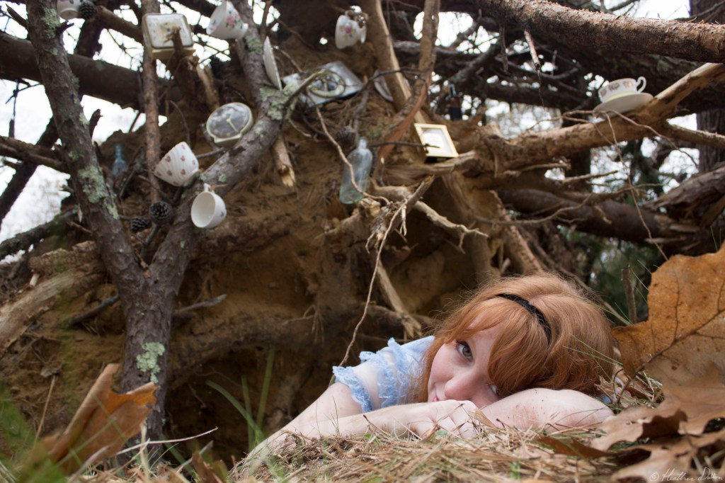 Photograph Alice in the Rabbit Hole