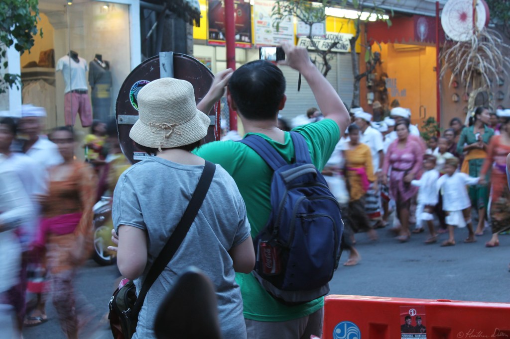 Photograph of tourists Ubud Bali