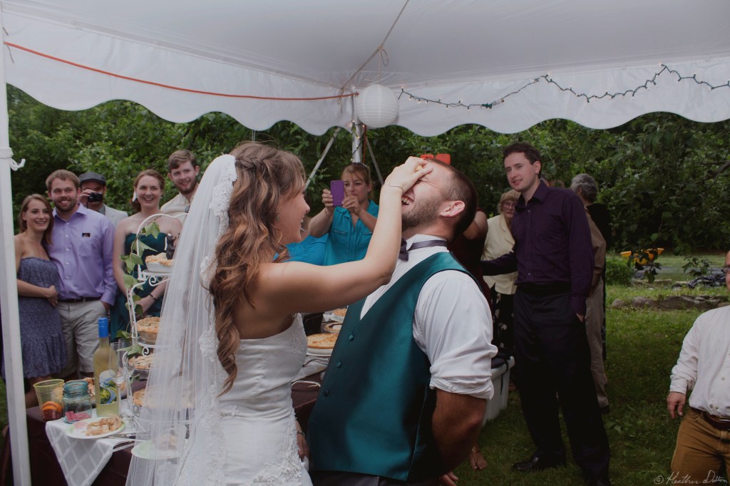 funny bride wedding photograph