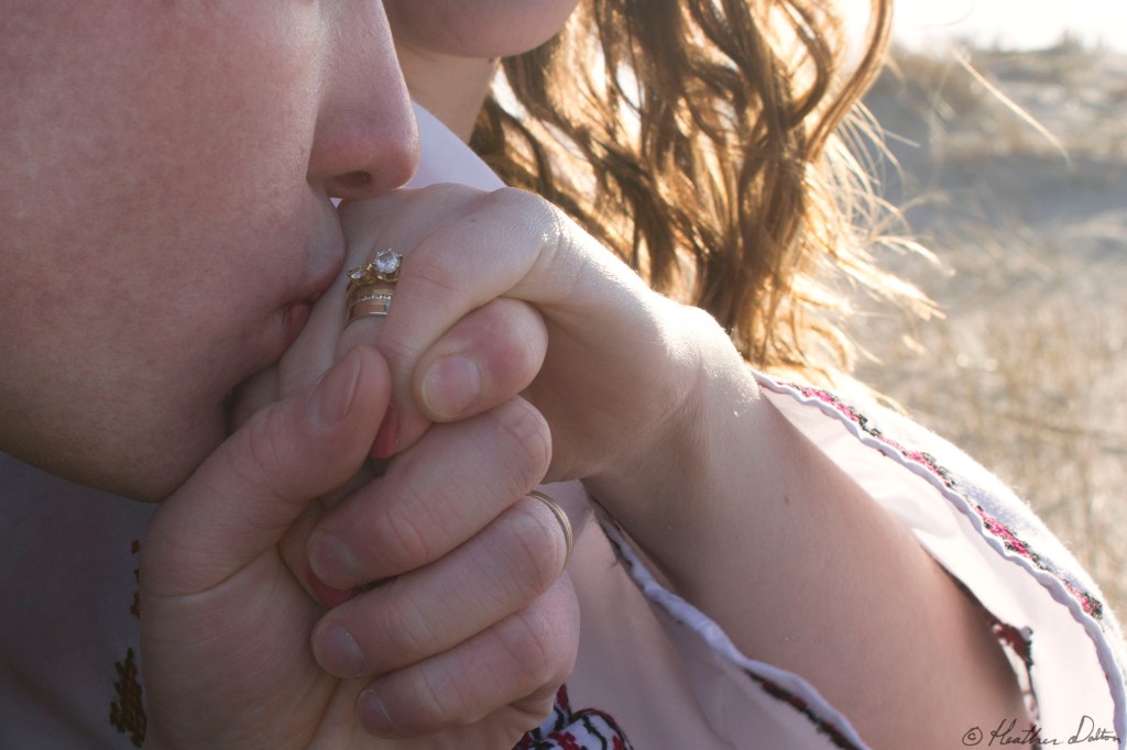 Engagement Ring Kiss
