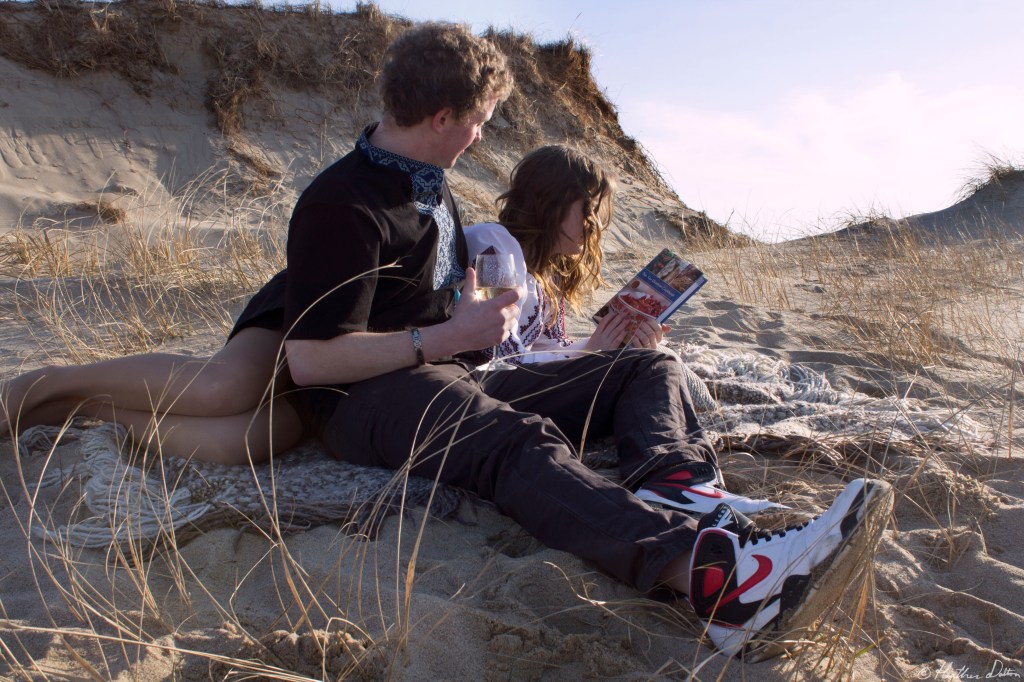 Love story beach photograph
